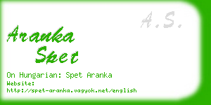 aranka spet business card